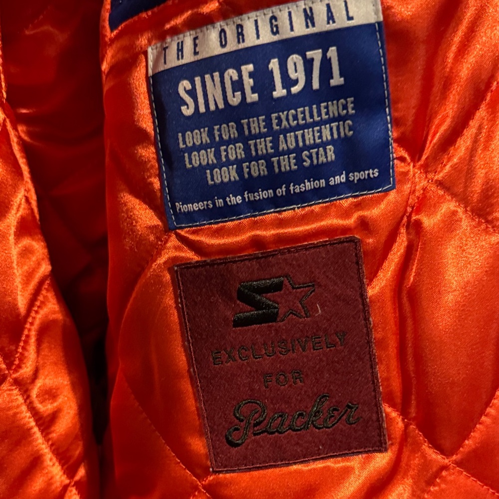 Vintage Coming to America STARTER Blue and Orange NY Mets Pin Varsity Jacket - Picture 4 of 4